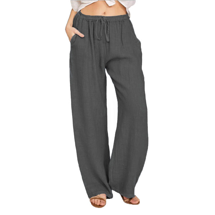 Damen bequeme Leinenhose R&B