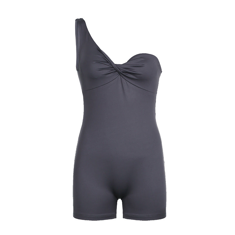 Damen Einteiler mit asymmetrischem Design und verführerischem Schnitt R&B