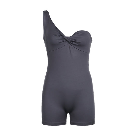 Damen Einteiler mit asymmetrischem Design und verführerischem Schnitt R&B