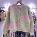 Damen Strickjacke mit knopfbarem Design und luxuriöser Maschenstruktur R&B