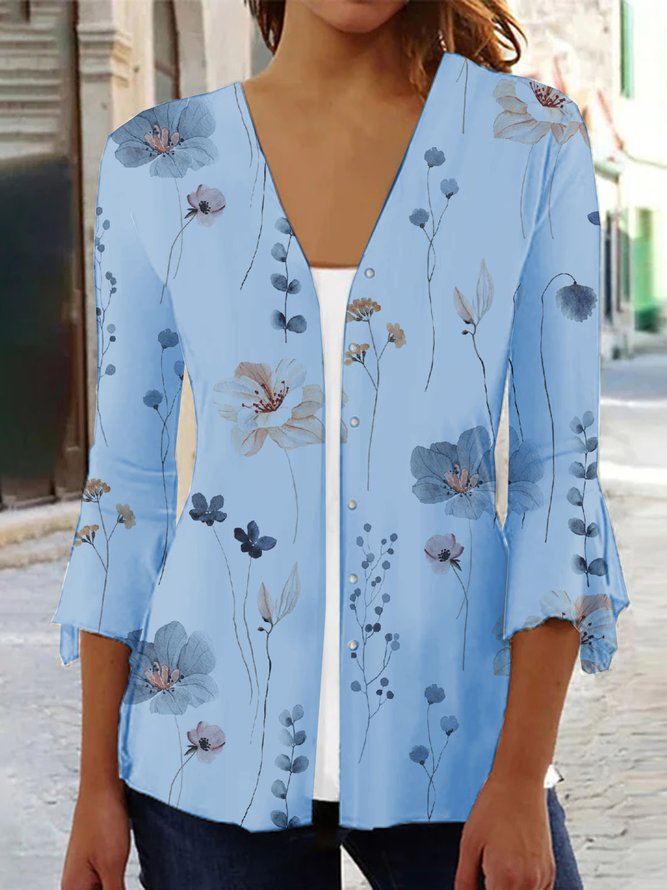 Damen Bluse mit floralen Mustern R&B
