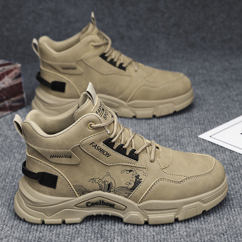 Damen Sportliche High-Top Sneakers mit stoßdämpfender Sohle