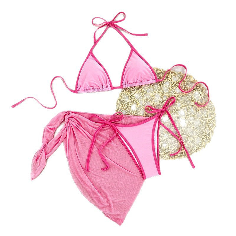 Damen Bikini-Set mit cleverem Wickelrock und verstellbaren Trägern R&B