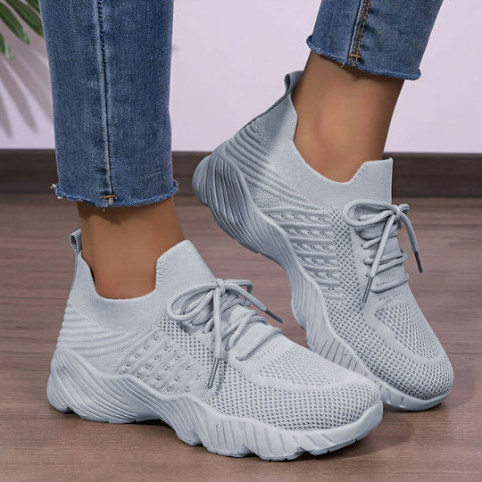 Damen Hohe Sneaker mit atmungsaktivem Obermaterial und gedämpfter Laufsohle R&B