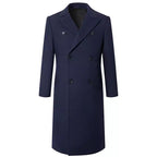 Herren eleganter Doppelt-Front-Mantel aus hochwertigem Material R&B