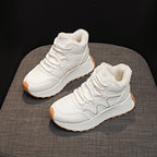 Damen sportliche High-Top Sneakers mit warmem Innenfutter und rutschfester Sohle R&B