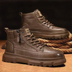 Damen modische High-Top Schnürstiefel mit robustem Profil und isolierendem Innenfutter