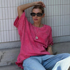 Damen Oversized T-Shirt aus hochwertiger Baumwolle R&B