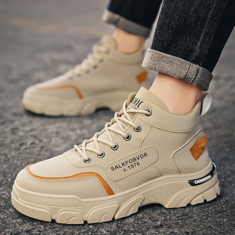 Damen Sportliche High-Top Sneakers mit robustem Sohlenprofil