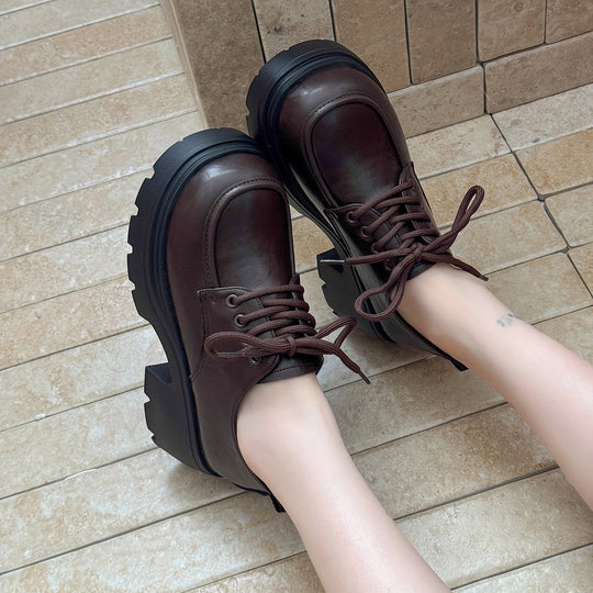 Damen Schnürschuhe mit robuster Plateausohle und modischem Design R&B