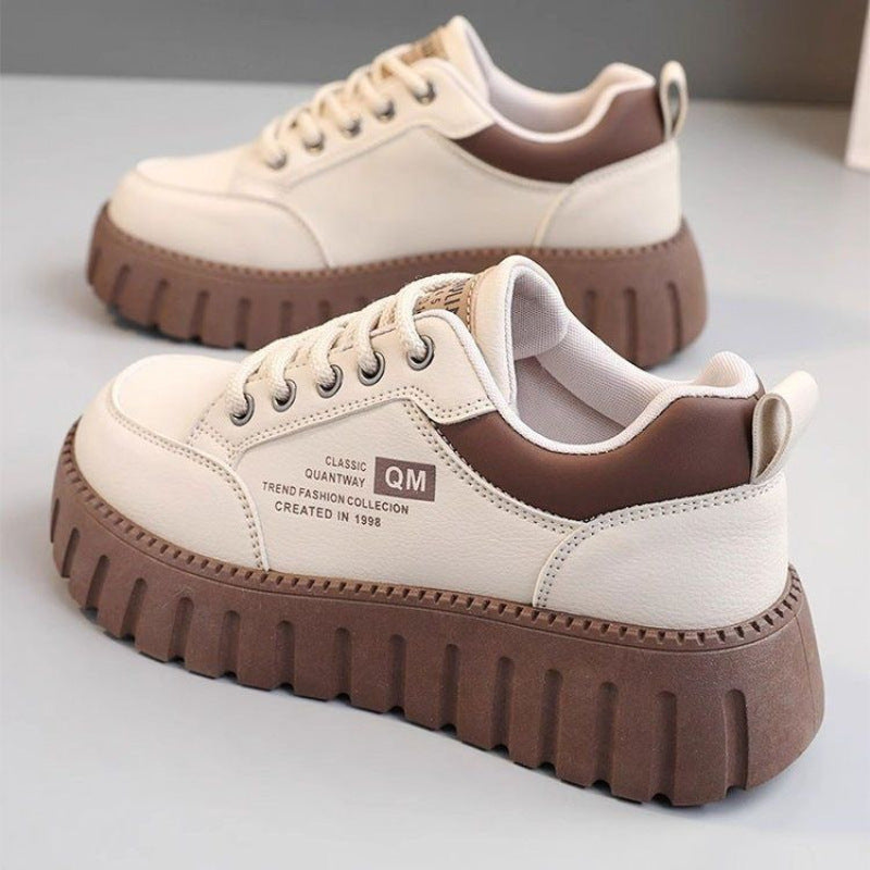 Damen modische Platform Sneaker mit verstärkter Sohle R&B