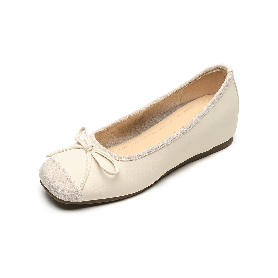 Damen Slingback Ballerinas mit dekorativem Schleifendetail R&B