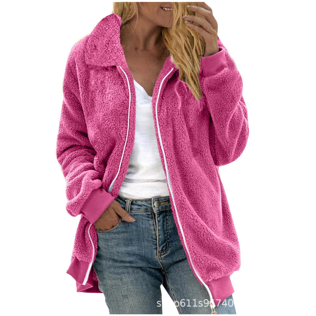Damen Fleece-Jacke im Oversized-Stil R&B