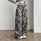 Damen Bequeme Freizeithose mit floralem Design und elastischem Bund R&B