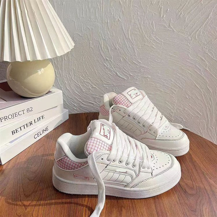Damen Sneakers im modernen Design mit atmungsaktiver Oberflächenstruktur und kreativem Gittermuster