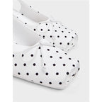 Damen Slingback-Pumps mit verspieltem Punktedesign und niedrigem Absatz R&B
