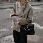 Damen Oversized Wolljacke im modernen Stil R&B