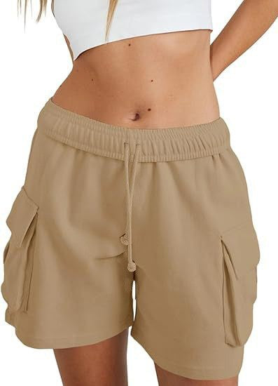 Damen lässige Freizeithose mit komfortablem Gummibund und praktischen Seitentaschen R&B