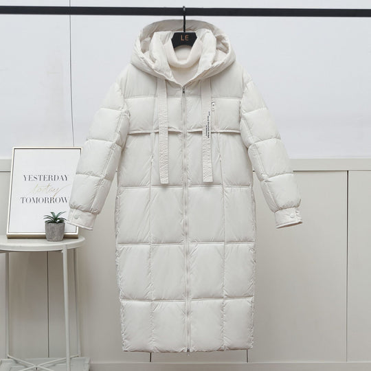 Damen Lange Daunenjacke R&B