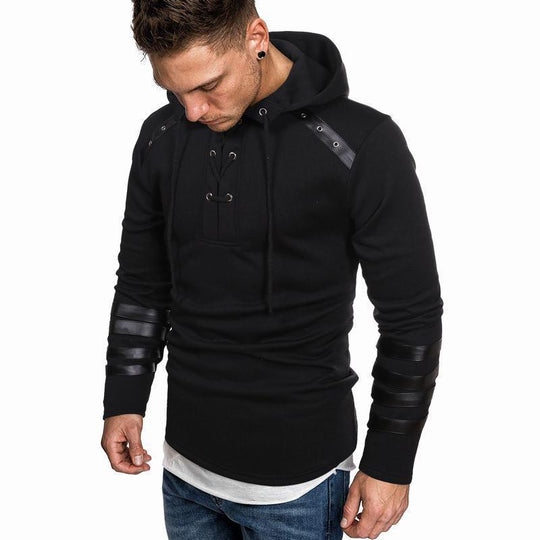 Herren lässiger Hoodie mit akzenten R&B