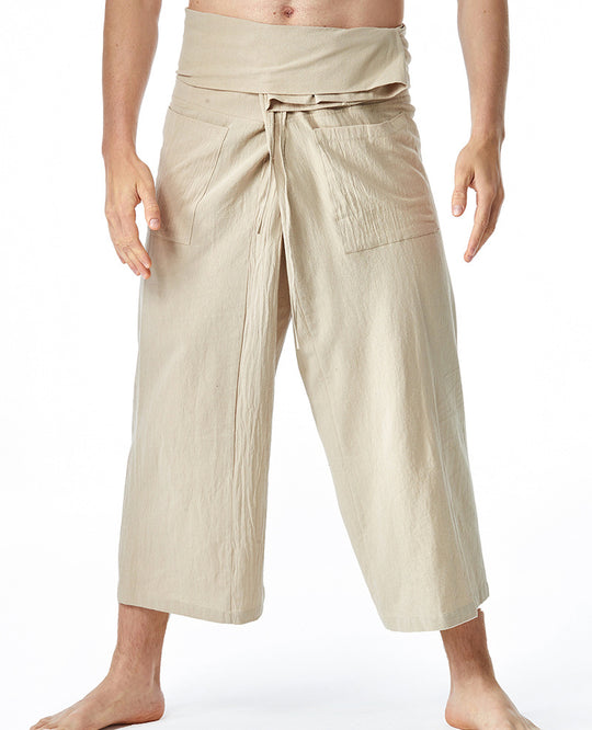Herren lässige Bundfaltenhose mit praktischen Seitentaschen R&B