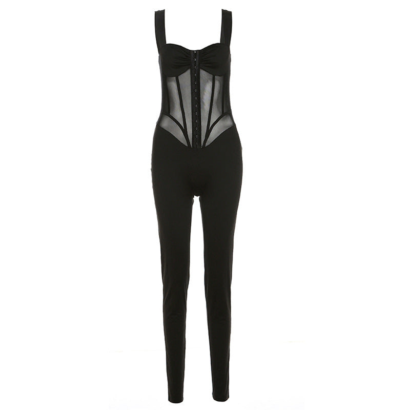 Damen Eleganter Body mit durchsichtigen Einsätzen und figurformendem Schnitt R&B