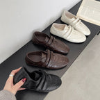 Damen Komfortable Slip-On Loafers mit dekorativen Riemchen und ergonomischer Sohle R&B