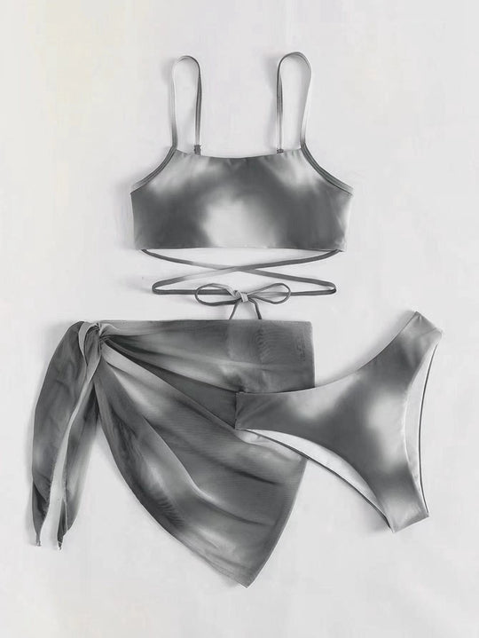 R&B | Tie-Dye dreiteiliger geteilter Bikini
