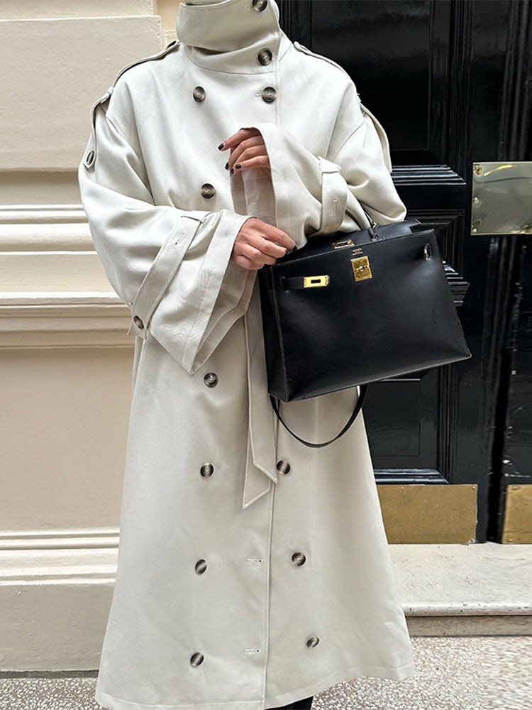 Damen luxuriöser Trenchcoat mit durchdachten Details R&B