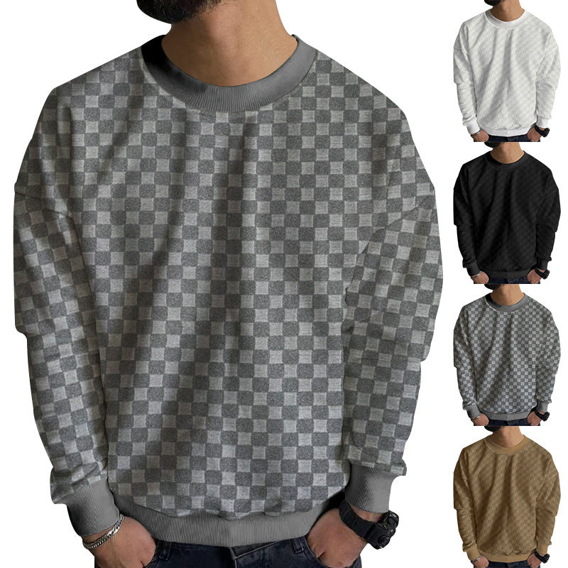 Herren modisches Sweatshirt mit strukturiertem Obermaterial und lässigem Schnitt R&B