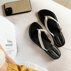 Damen Elegante Flip-Flops mit ergonomischem Fußbett und rutschfester Sohle R&B