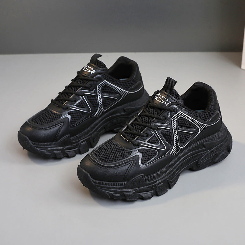 Damen sportliche Fitness Sneakers mit atmungsaktiver Mesh-Oberfläche R&B