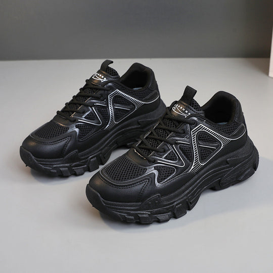Damen sportliche Fitness Sneakers mit atmungsaktiver Mesh-Oberfläche R&B