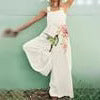 Damen Overall aus atmungsaktivem Baumwollmix mit buntem Floral-Motiv R&B