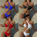 Damen Designer-Bikini mit asymmetrischem Schnitt R&B