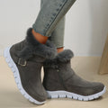 Damen Komfortable Winterstiefel mit modischer Kunstfellverzierung R&B