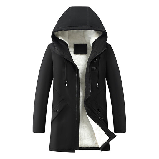 Herren modische Winterjacke mit isolierendem Futter und praktischen Reißverschlusstaschen R&B