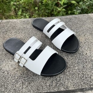 Damen Komfortable Doppelschnallen-Sandalen R&B