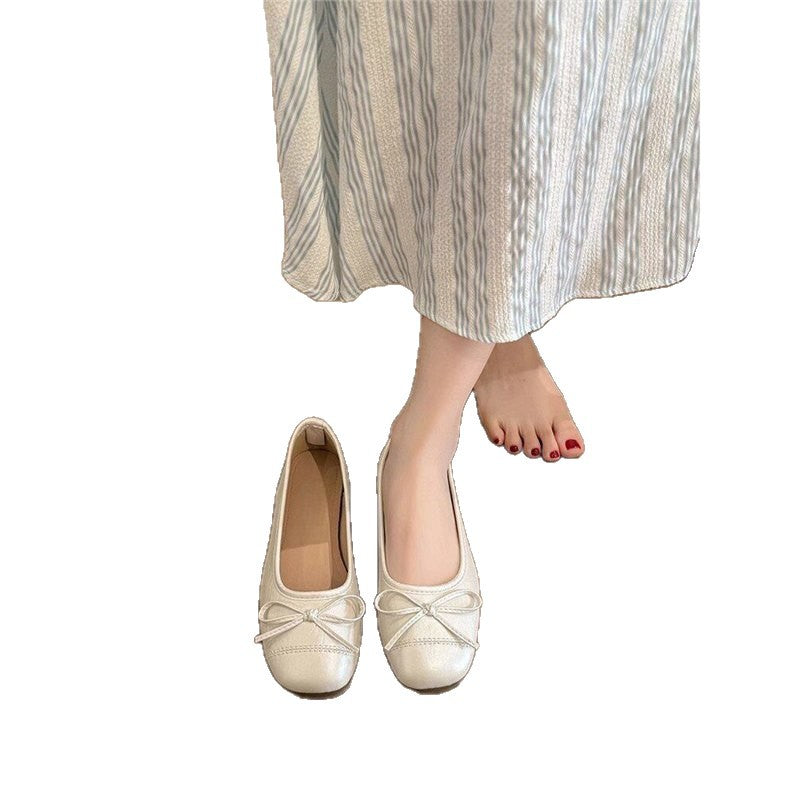 Damen Ballerinas mit dekorativem Schleifendesign