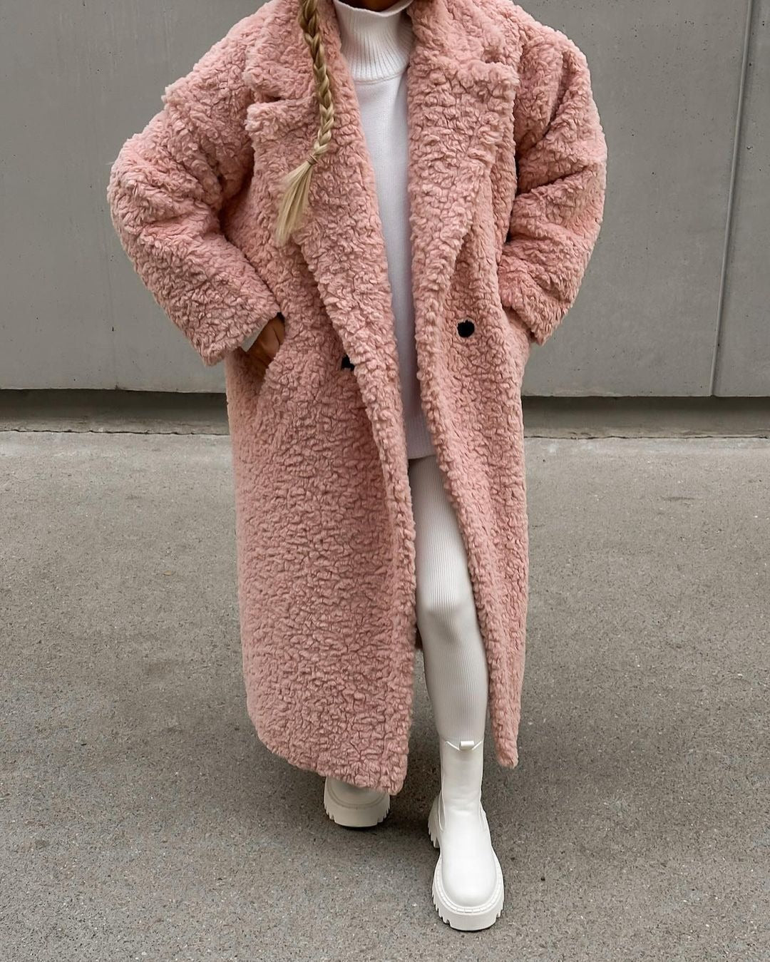 Damen Kuschelige Teddyfelljacke im eleganten Oversize-Design R&B