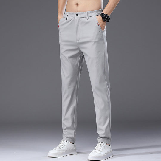 Herren modische und bequeme Chino-Hose mit elastischem Bund R&B