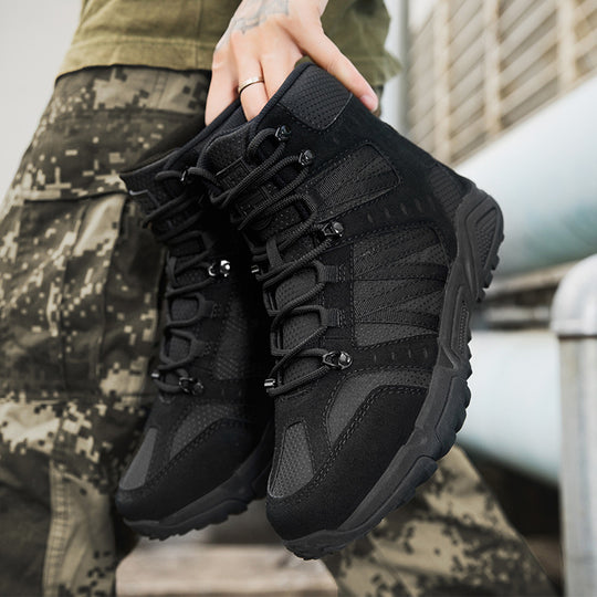 Herren Tactical-Hochschuhe mit rutschfester Sohle und atmungsaktiver Struktur R&B