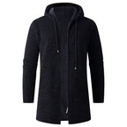 Herren lässige Kapuzenjacke mit weichem Innenfutter R&B
