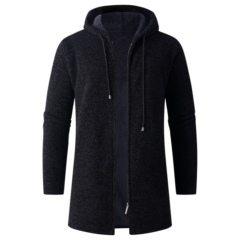 Herren lässige Kapuzenjacke mit weichem Innenfutter R&B