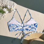 Damen Triangel-Bikini-Oberteil mit elegantem floralem Design R&B