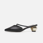 Damen Sling-Pumps mit einzigartigem geometrischen Absatzdesign R&B