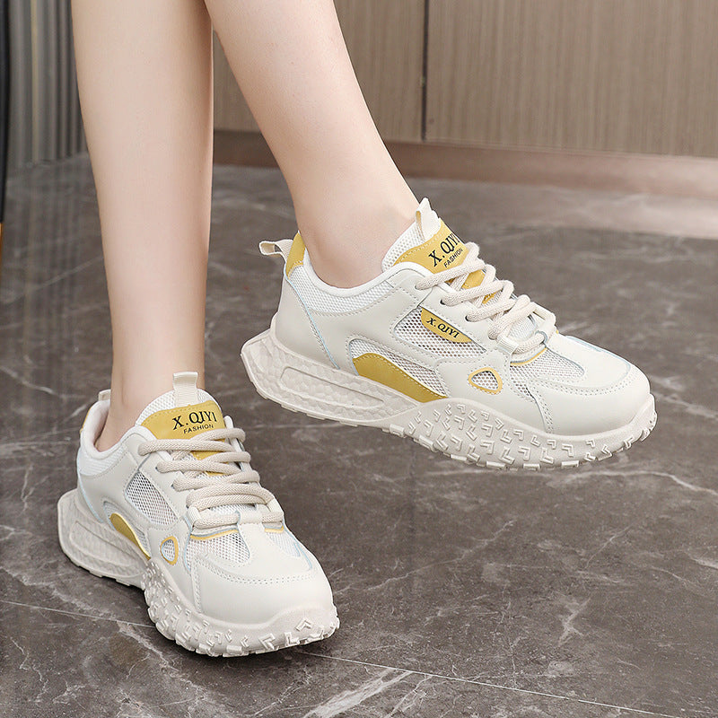 Damen Sportliche Sneakers mit atmungsaktiver Mesh-Oberfläche und dämpfender Sohle R&B