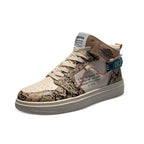 Damen Hohe Sneaker im urbanen Design mit auffälligem Print