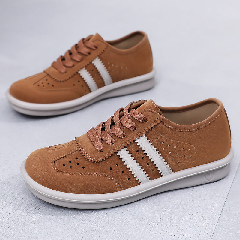 Damen Komfortable Sneaker aus Veloursleder mit atmungsaktiven Eigenschaften R&B