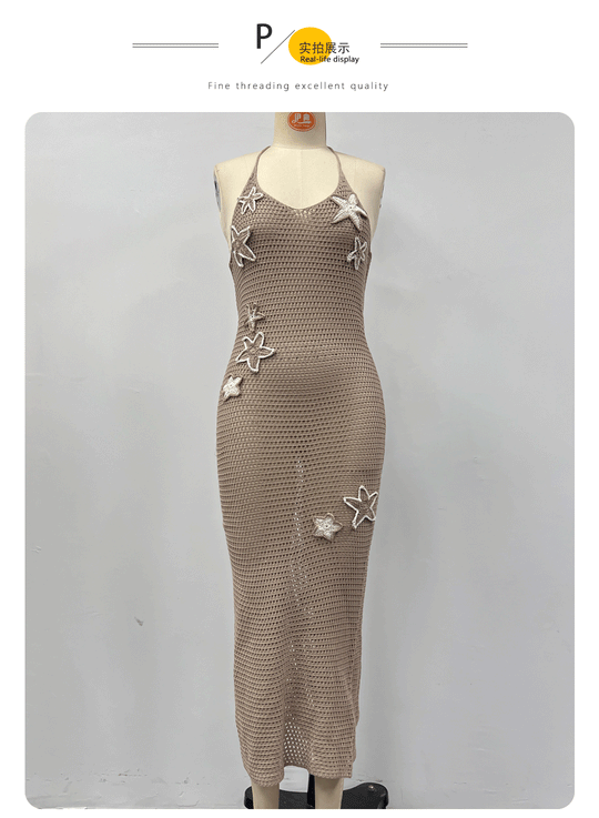 Damen Eleganter Häkel-Überwurf mit maritimen Akzenten R&B